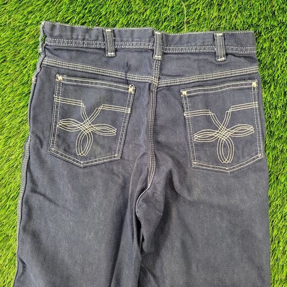 Vintage 80s Western Bootcut Jeans Womens 6 29x31 Blue - Picture 13 of 16